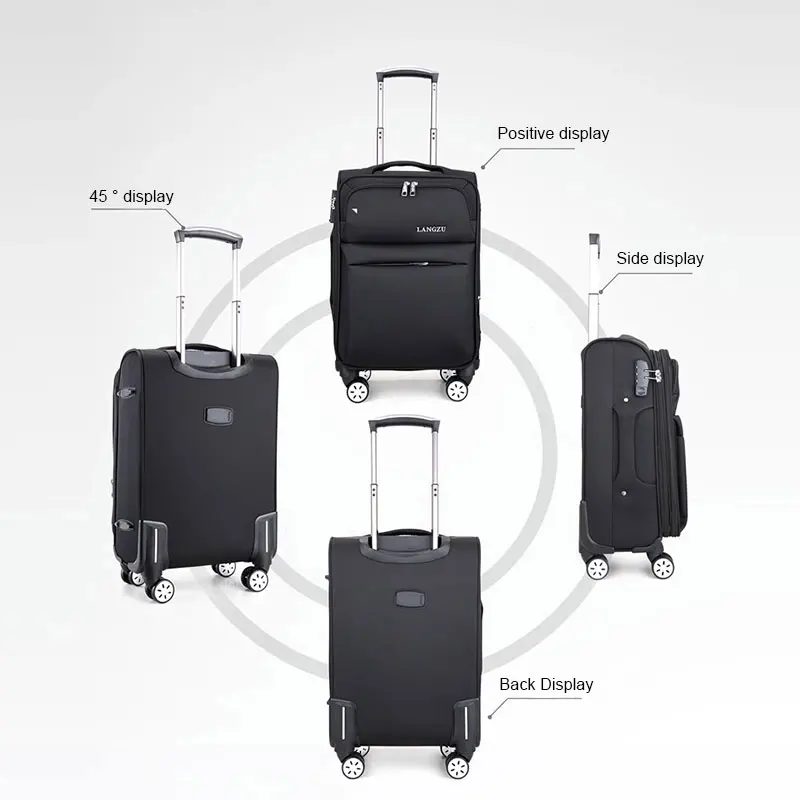 Suitcase Oxford Cloth Waterproof Trolley Case bad Rolling Luggage Spinner Large Capacity Travel Bag Password Trolley Luggage Bag