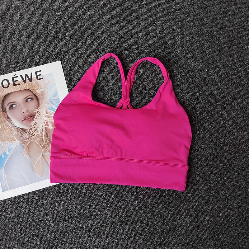 Yoga-Anzug mit hochtaillierten, hüfthebenden Leggings und Sport-BH-Set, schöner Rücken, stoßfester, festem Cup, Sportunterwäsche für Outdoor-Fitness. – Detail 9