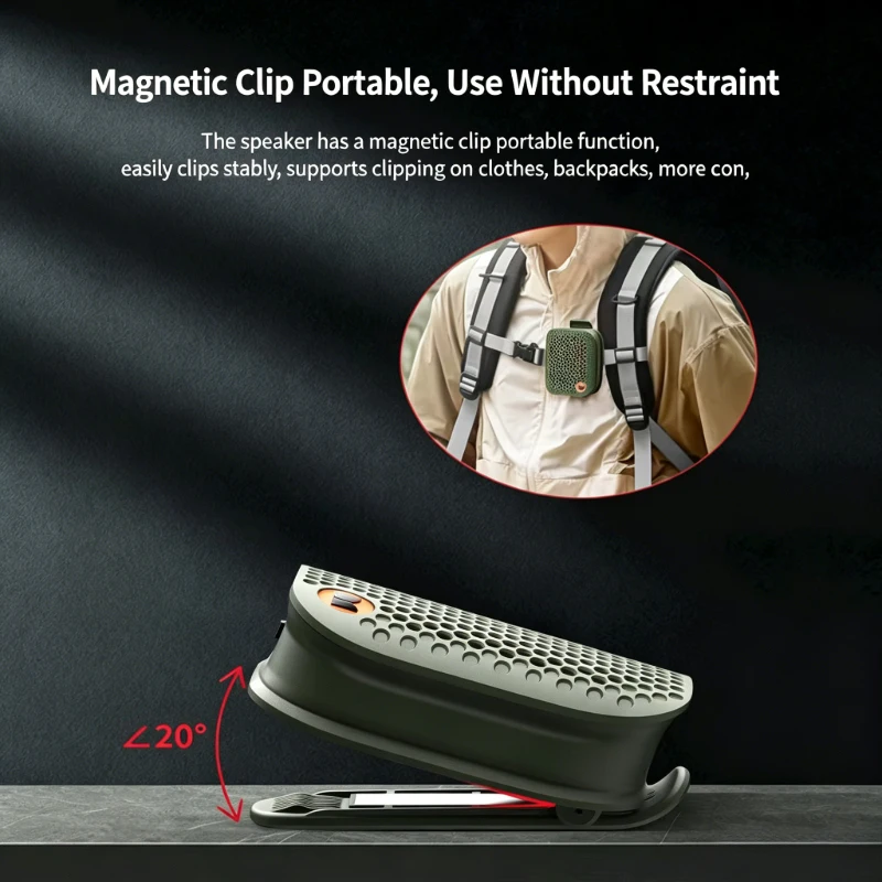 

2026 Mini Portable Bluetooth Speaker, Wireless Outdoor Waterproof Speaker, Heavy Bass Stereo Sound Box for Travel Sports