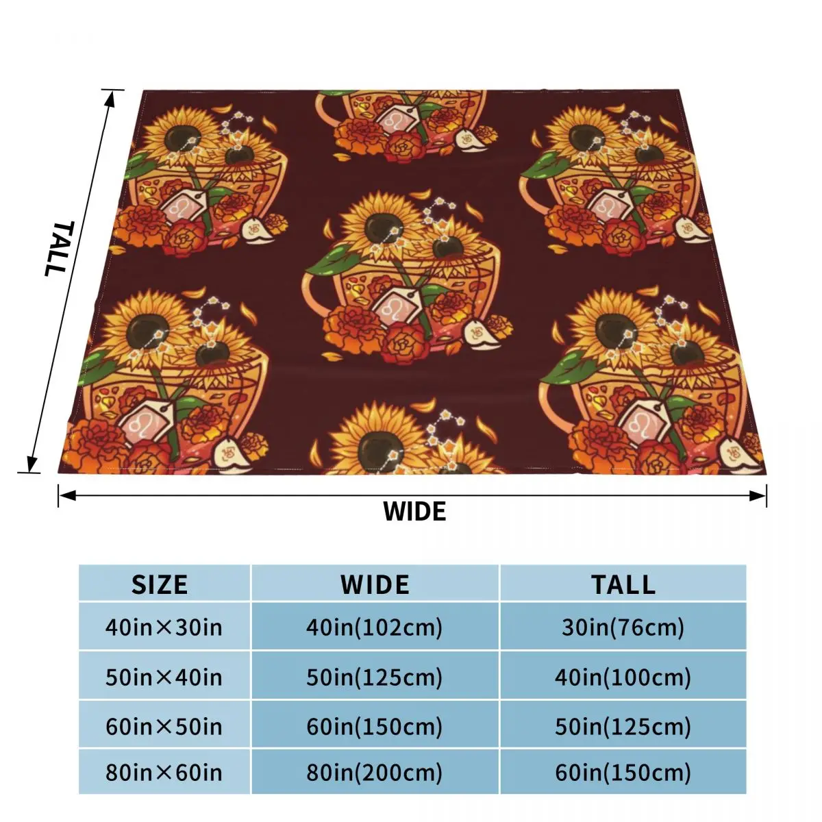 Leo Zodiac Teacup Throw Blanket Blanket Fluffy heavy blanket to sleep Baby Blanket Sofa Blankets