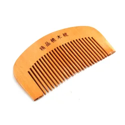 Natural Peach Wood Hair Comb Anti-Static Handcrafted Fine Tooth Comb Massage Head Comb Hair Hair Styling Accessories Hairbrush