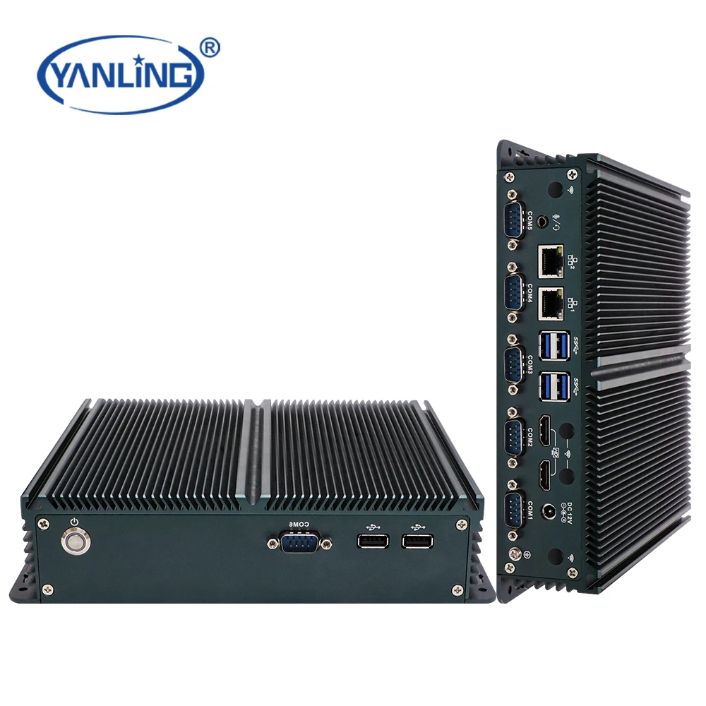 Rugged N100 Industrial Control Computer With Multi-Serial Ports Embedded Fanless Design In Stock Industrial Computer Accessories