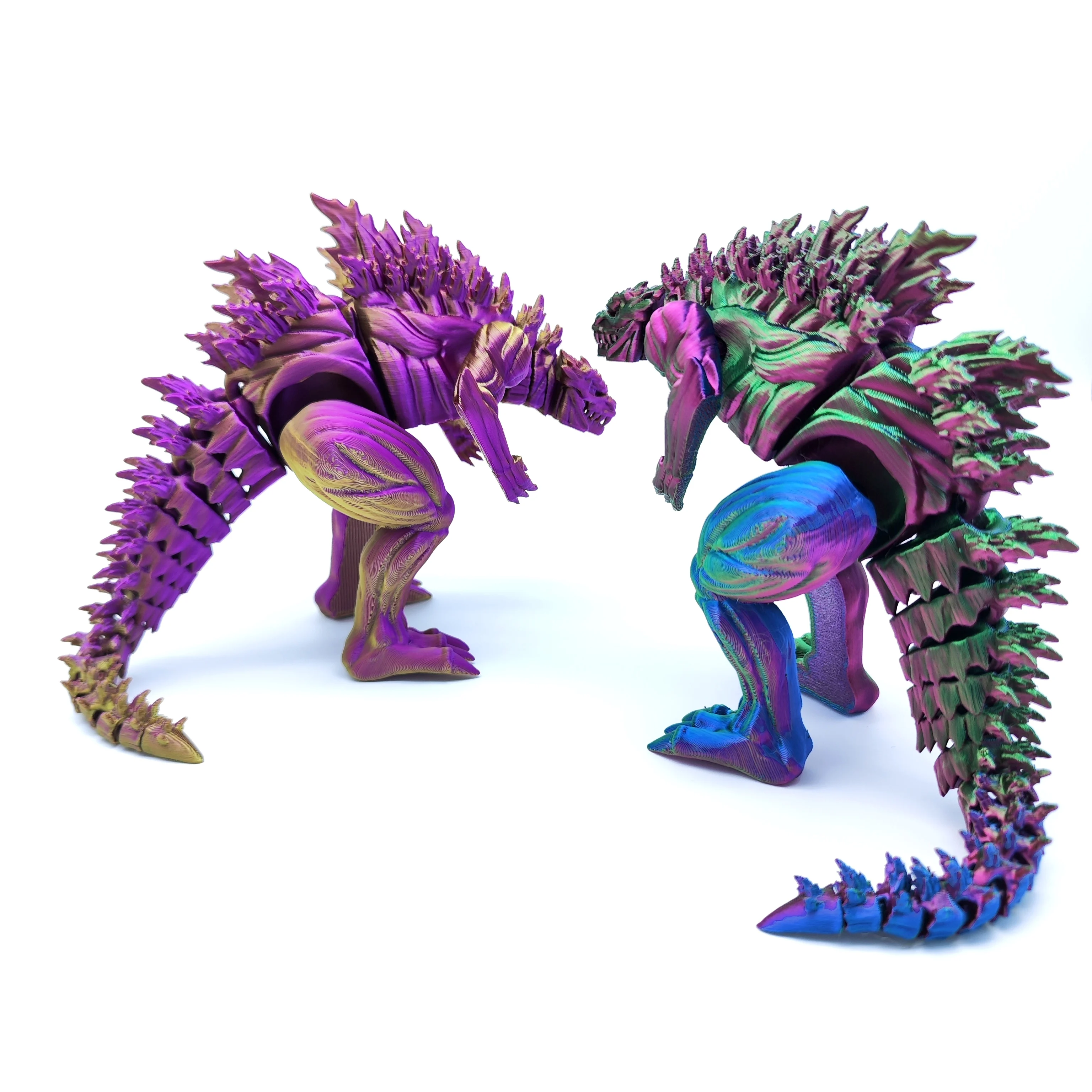 16/23CM 3D Printed Godzilla Action Figure Q version Toys Monster Figure Joint Model Desktop Ornament Gift - view 2