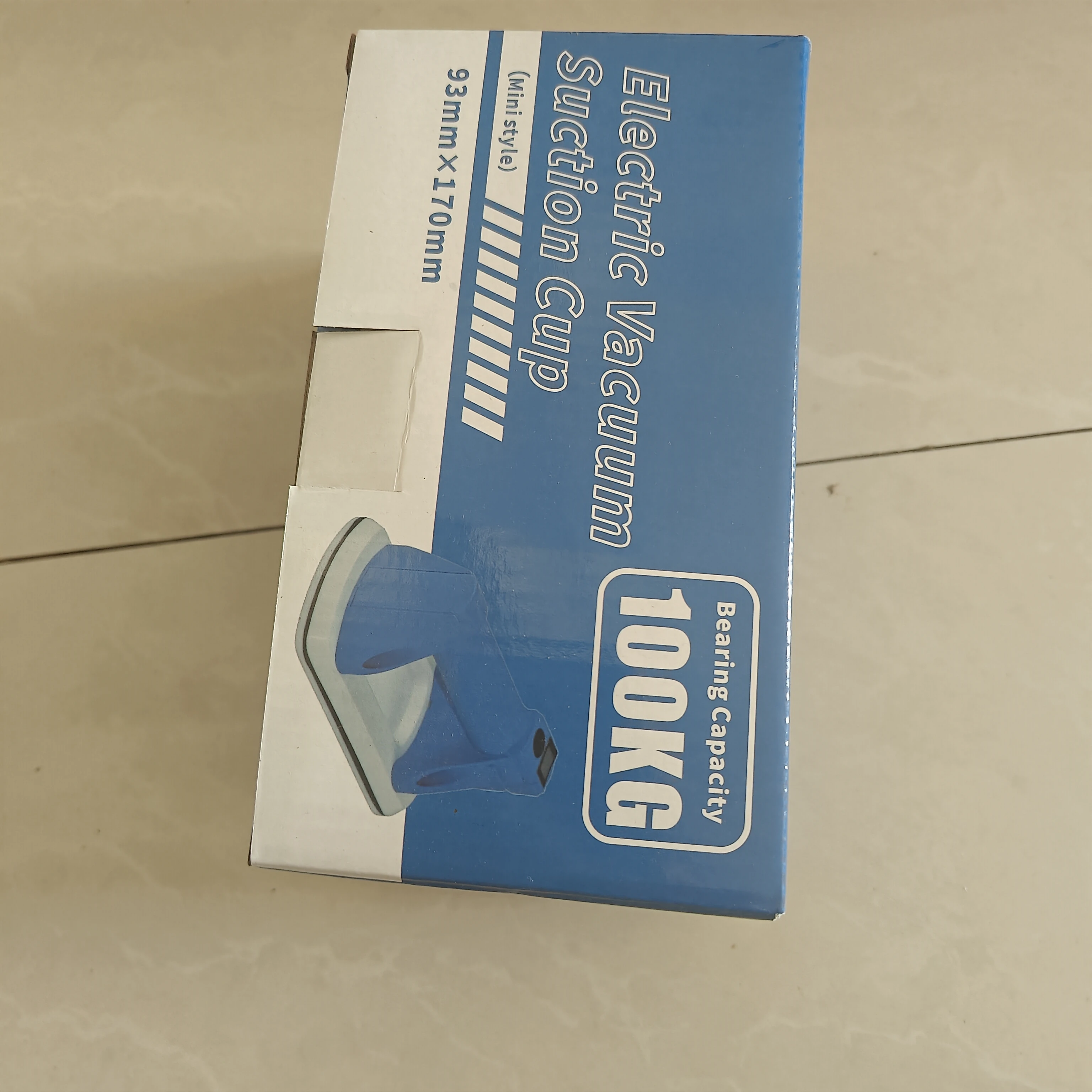 Blue Small suction cup, maximum load-bearing 90kg, narrow space, battery capacity 1200mAh