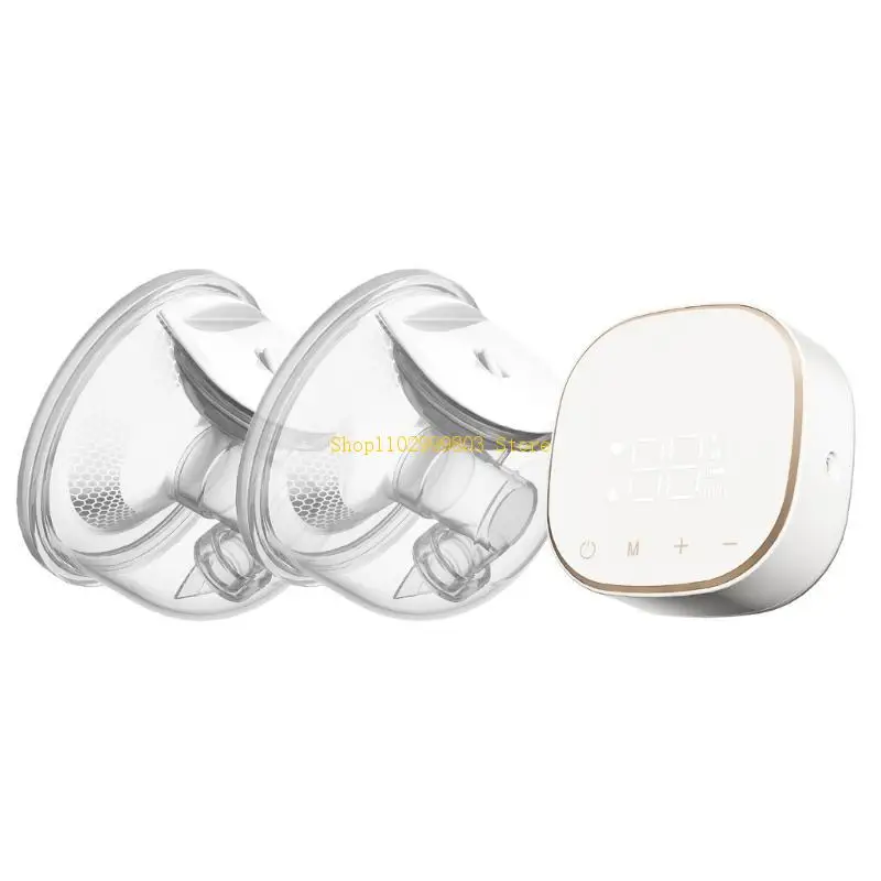 ذكي مزدوج مضخة الثدي الكهربائية جهاز شفط الحليب حر اليدين مكافحة ارتجاع الحليب جامع للأمهات المرضعات J0MF