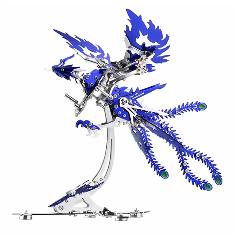 

DIY Phoenix Metal Model kit DIY Assembly Toy for Children 3D Puzzle Mechanical Punk bird Jigsaw Puzzles for Adults Kids Gift