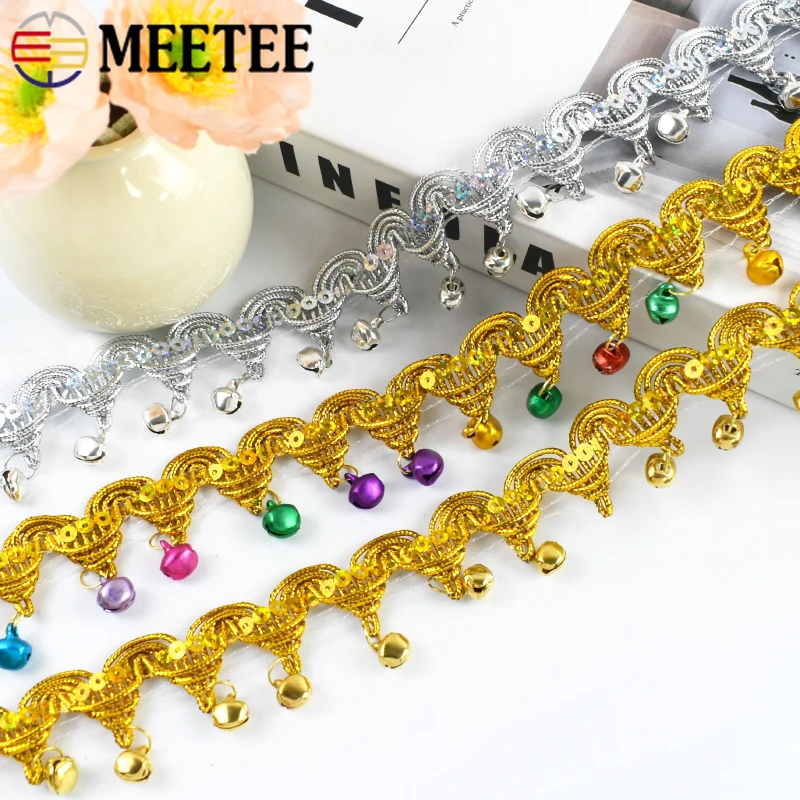 

2M 3cm Sequins Fringe Tassels Lace Trim Stage Dance Dresses Decorative Trimming Stitching Laces Fringes DIY Sewing Accessories