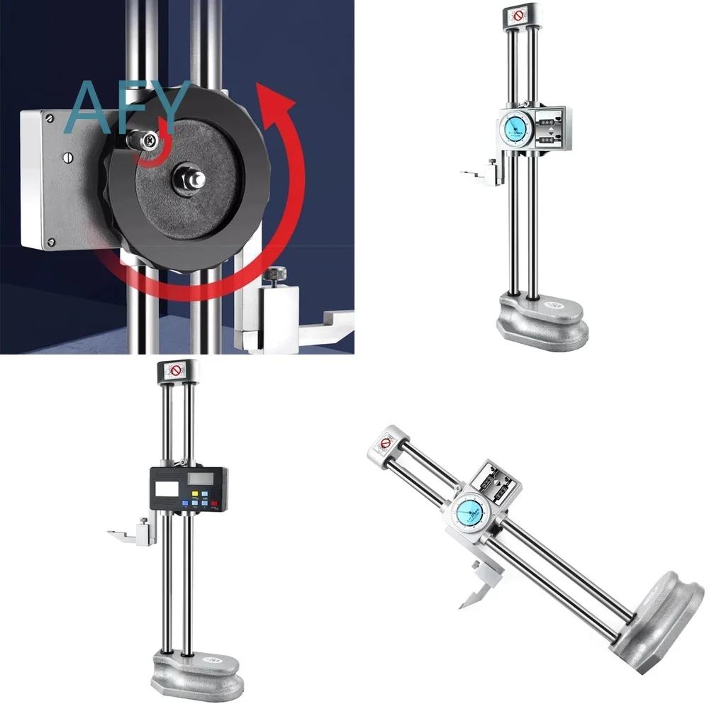 Digital Height Gauge with Dual Column Display 0-500mm 1000mm for Precision Measuring Tools for CNC Machining Workshop
