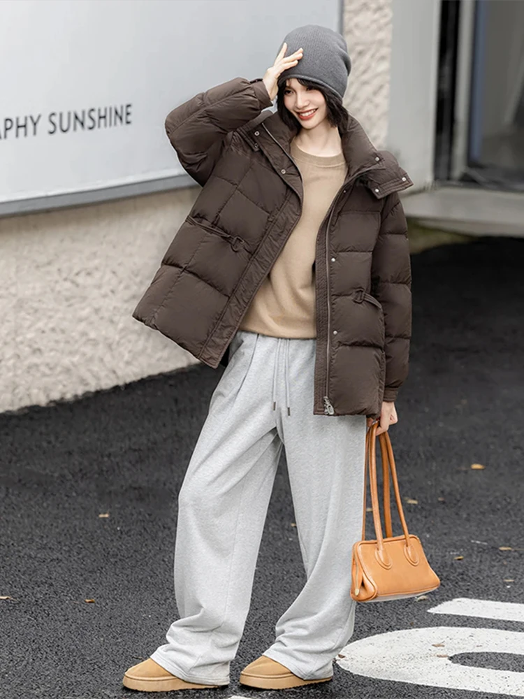 

Faionable Thiened Hooded Cotton Jaet Women's Sle Winter New Arrival Casual Long Coat Comfortable Fit Zipper Closure