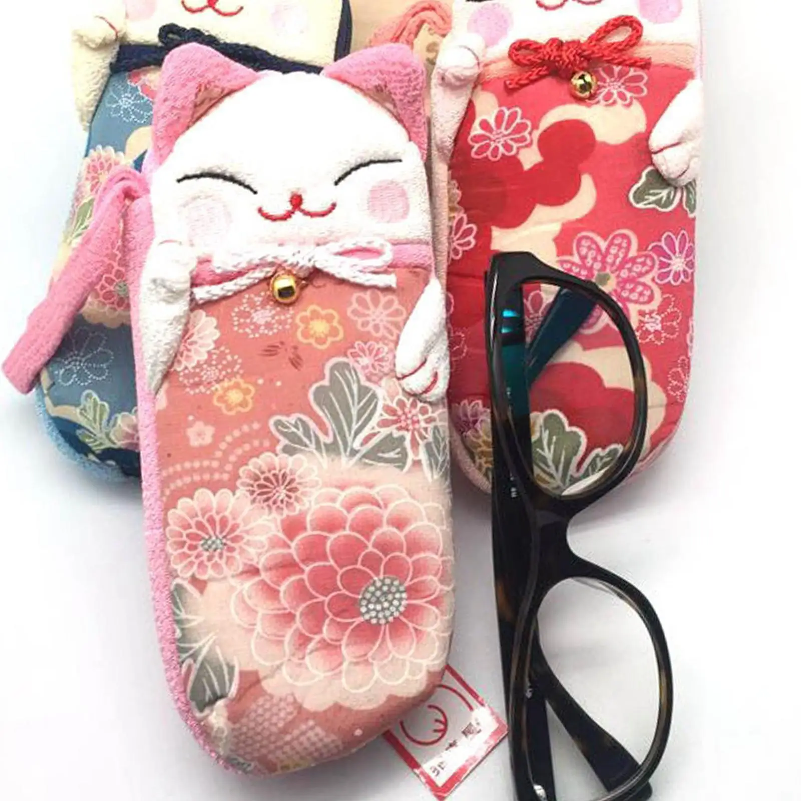 

Чехол для очков Beckoning Cat, износостойкий стильный чехол-держатель для хранения солнцезащитных очков, очки для путешествий на открытом воздухе, компьютерные очки