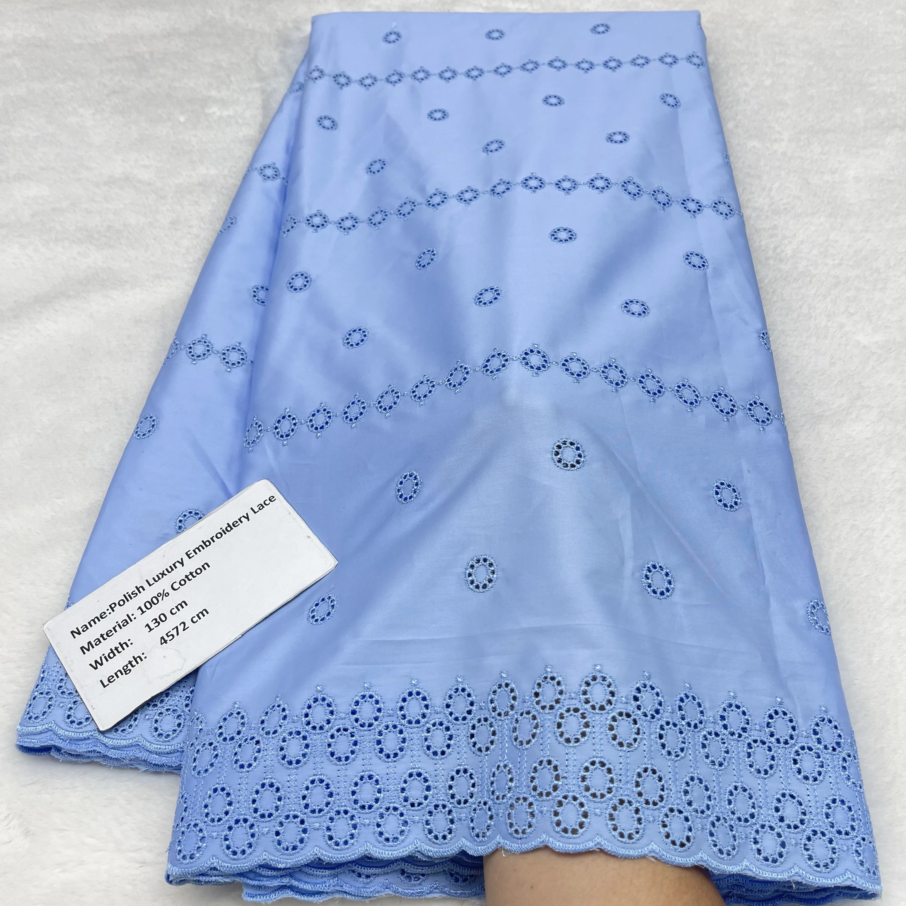 

Новинка 2026 года: 5 ярдов африканского нигерийского 100% хлопкового полированного сатина с вышивкой, высококачественный швейцарский вуалевый кружевной материал для мужских нарядов