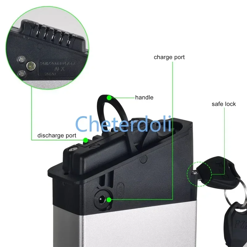 48V Folding ebike Battery 13s4p 10Ah 12Ah 14Ah 20Ah for Samebike LO26 20LVXD30 AXLDCH-006 18650 lithium rechargeable batteries