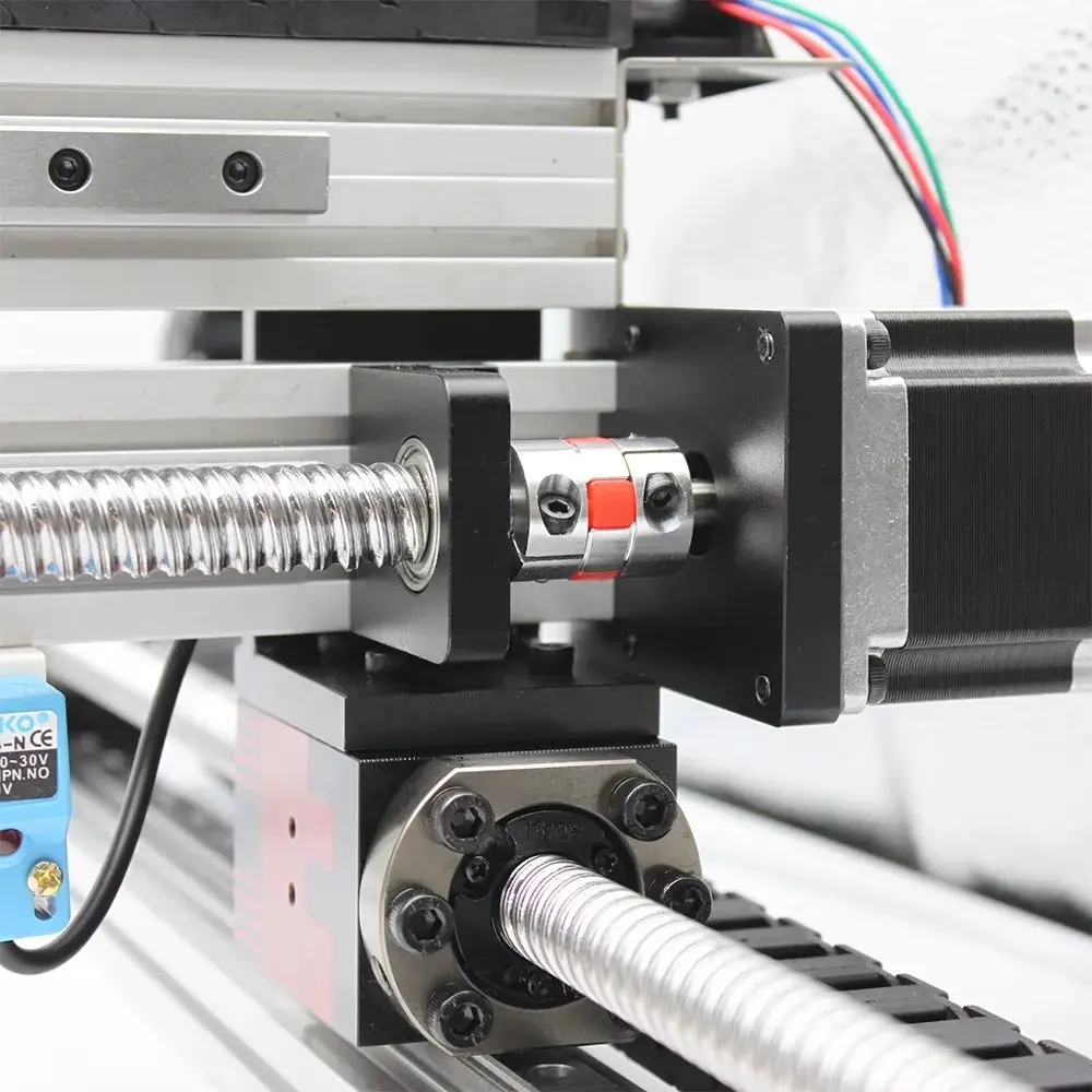 روبوت XYZ المرحلة الخطية CNC راوتر بمحركات 3 محاور جسرية روبوت الحركة الخطية الكرة المسمار دليل السكك الحديدية