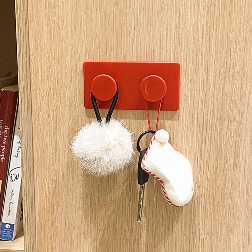 Cable Organizer Hook Wall Hook for 4pcs Adhesive Wall Hooks Set No Drill Multi-use Hooks for Masks Towels Charging Cables