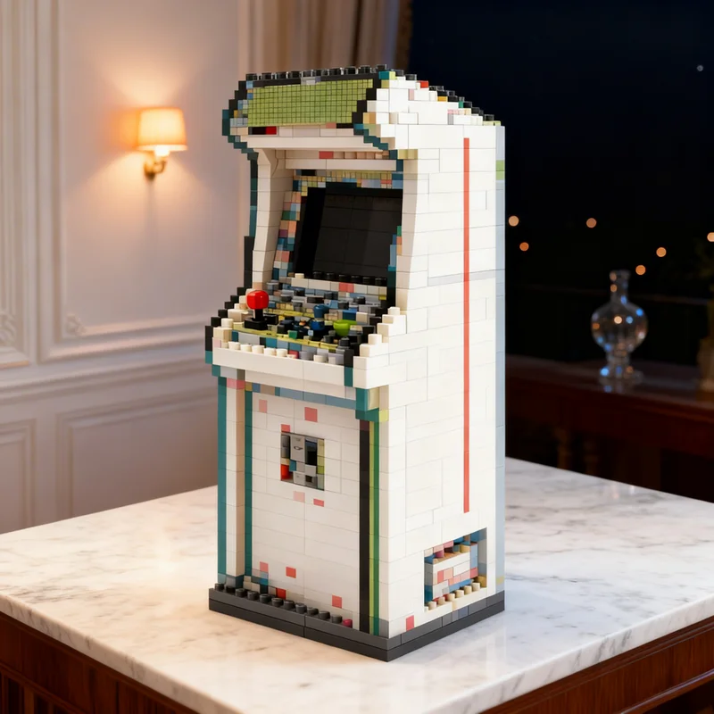 10763pcs MOC Art Arcade Machine Model Building Blocks Construction Toy Christmas Gifts Birthday Education Assemble DIY Creative
