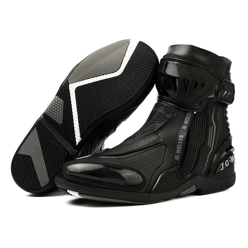 Botas de Motocross para Hombre y Mujer, Botas de Carreras, Seguras, Impermeables, Antideslizantes, Resistentes al Desgaste, Equipo de Motociclismo, Zapatos de Rally