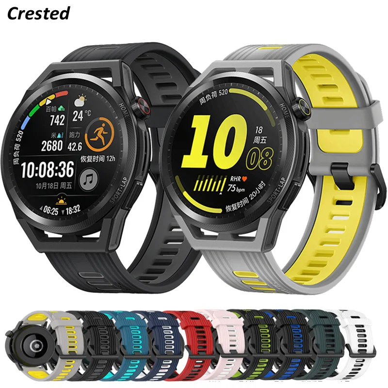 Correa de silicona para HUAWEI WATCH GT 3, 46mm, 42mm, GT 2, GT2, Pro, Runner, Quickfit, Samsung Galaxy Watch 4, Classic, Active strap