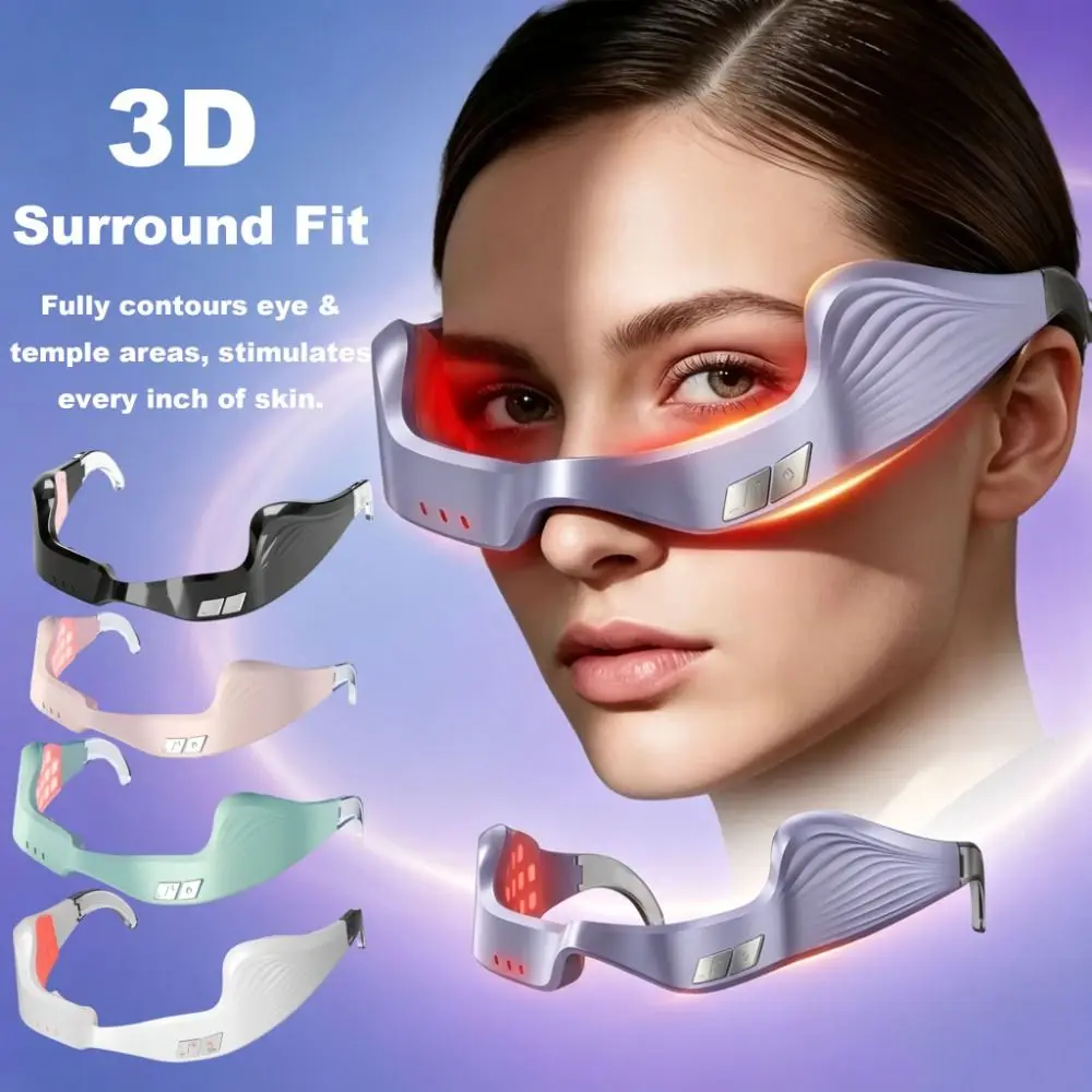 Red Light Eye Massager Micro-Current Anti-Aging Eye Care Machine Electric Massager Smooth Fine Line EMS Eye Relax Skin Care