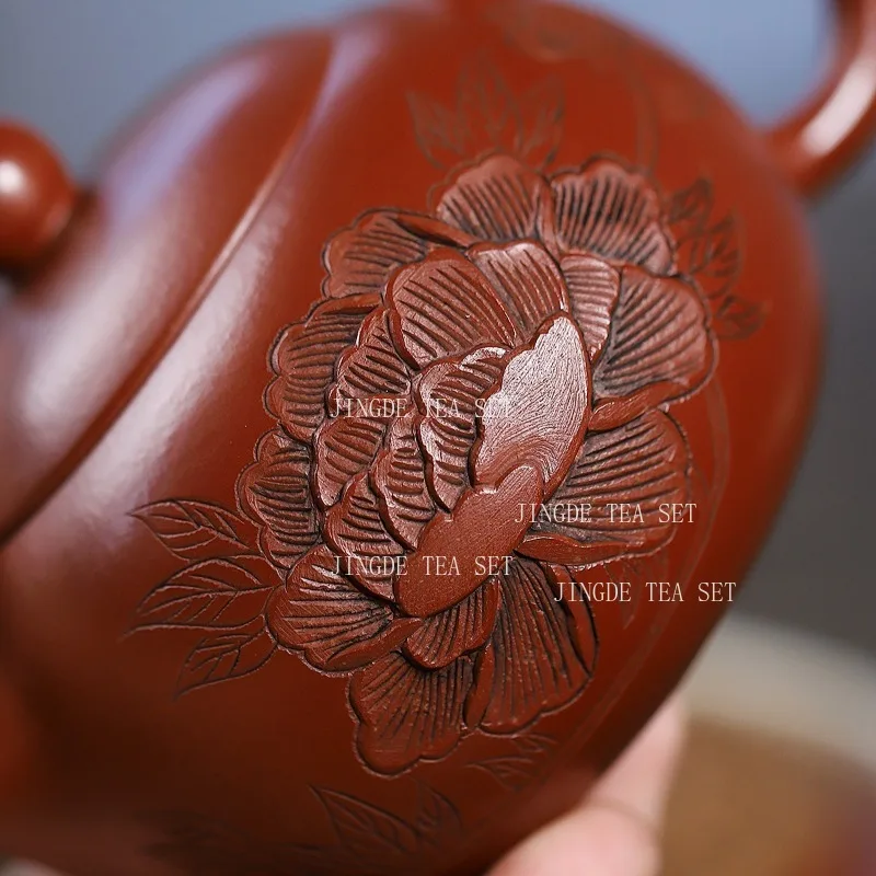 220ml Yixing Teapot Da Hong Pao Purple Clay Teapot Chinese Baifu Xishi Pot Household Tea Pot Tea Ceremony Accessories
