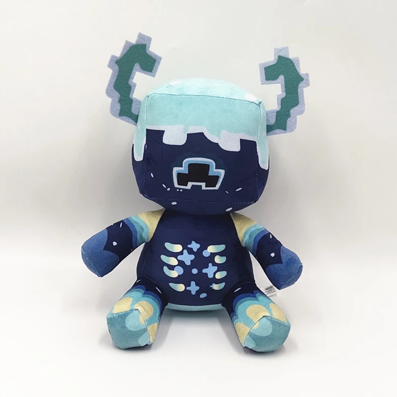 かわいい茶色の牛のぬいぐるみ、ワーデンドール、クリスタル、超柔らかいアニメのぬいぐるみ、青いモンスターのおもちゃ、子供、キッズ、クリスマスプレゼント