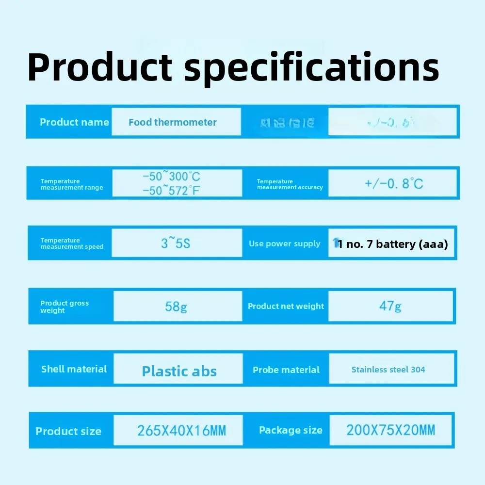Лидер продаж, цифровой кухонный термометр для еды для мяса, воды, молока, приготовления пищи, зонд для барбекю, электронный термометр для духовки, кухонные инструменты
