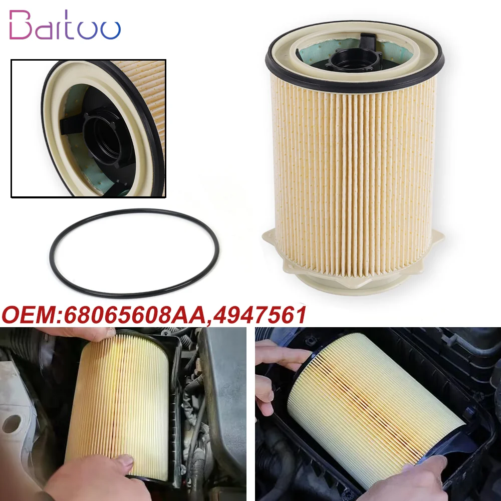 New Arrived 68065608AA Car Fuel Filter For 13-19 Dodge Ram 2500 3500 4500 5500 With Cummins 6.7L DIESEL ENGINE 4947561 OFI089