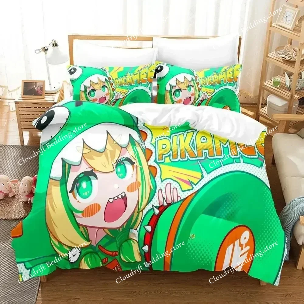 

Новый комплект постельного белья Pikamee: односпальный, двуспальный, королевский размер, для взрослых и детей, с 3D-принтом, аниме-дизайн, комплект пододеяльников и простыней