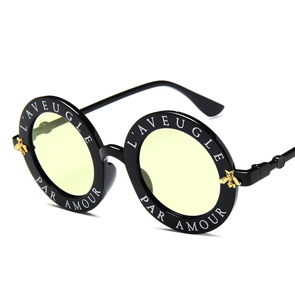 Small Round Women  Sunglasses  Vintage  Shades Black Metal Color Sun Glasses For female Fashion Designer 2025 New