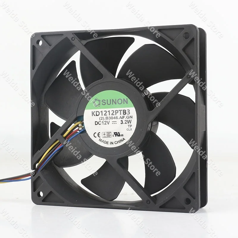 

KDE1212PTB3 SUNON 5V 24V 48V DC12V 12025 120X120X25MM 12-centimeter fan CPU PWM cooling fan