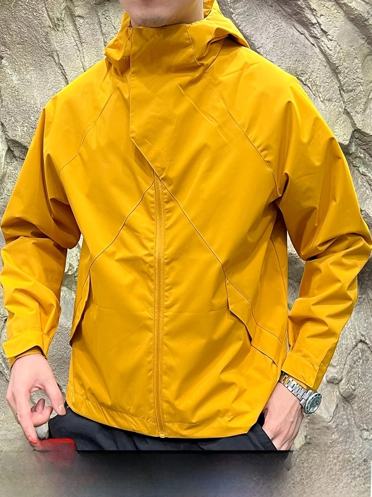 

Outdoor Windproof Waterproof Soft ell Jaet 3D Tailoring ex Hooded Long Sve Stand Fit Youth Polyester Fiber