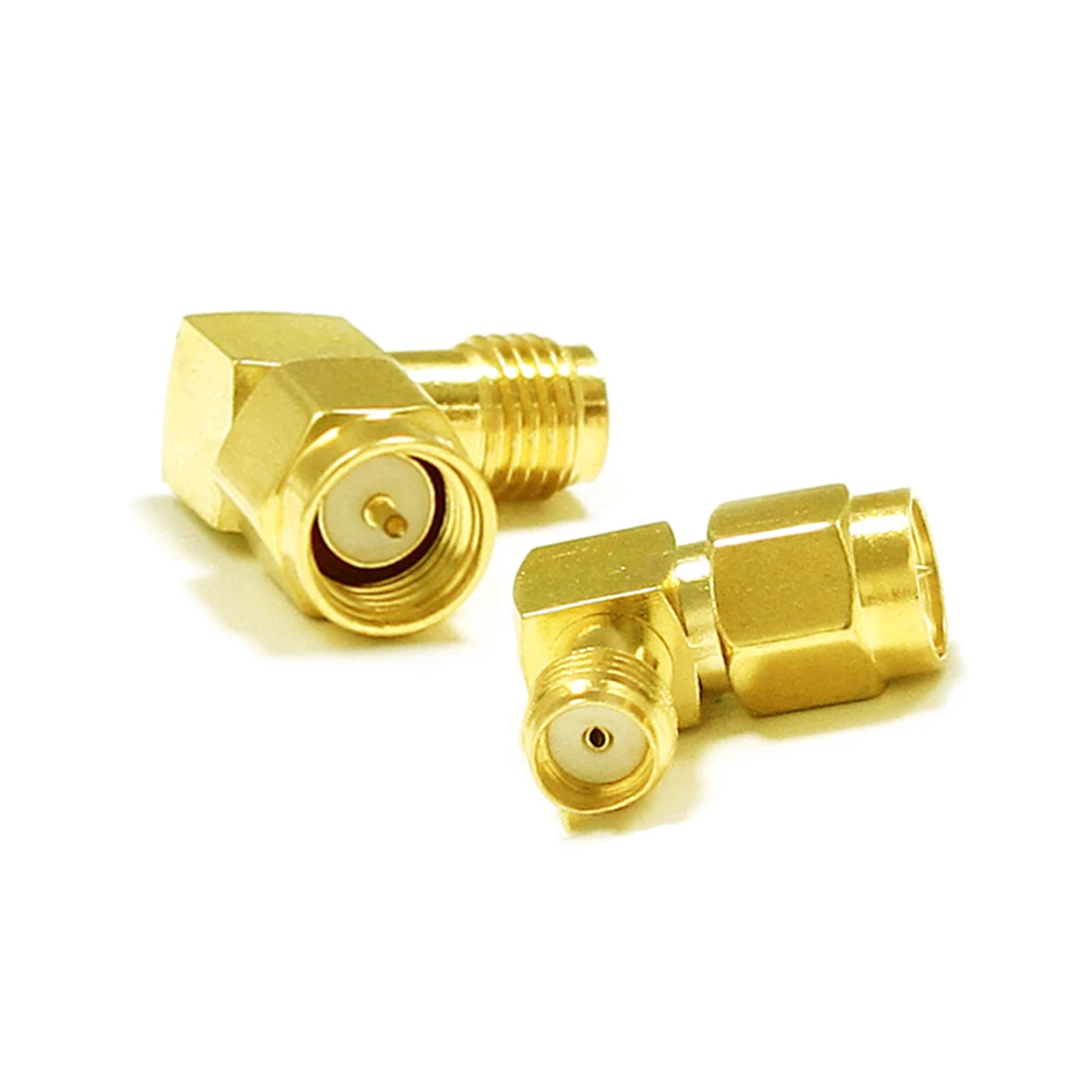 1PC SMA Male Plug  To Female Jack RF Coax Adapter Right  Angle Goldplated NEW for WIFI Antenna