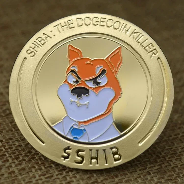 Dogecoin Killer Shiba Inu Coin SHIB CRYPTO Metal Golden Plated Physical Doge Killer Souvenir Coins
