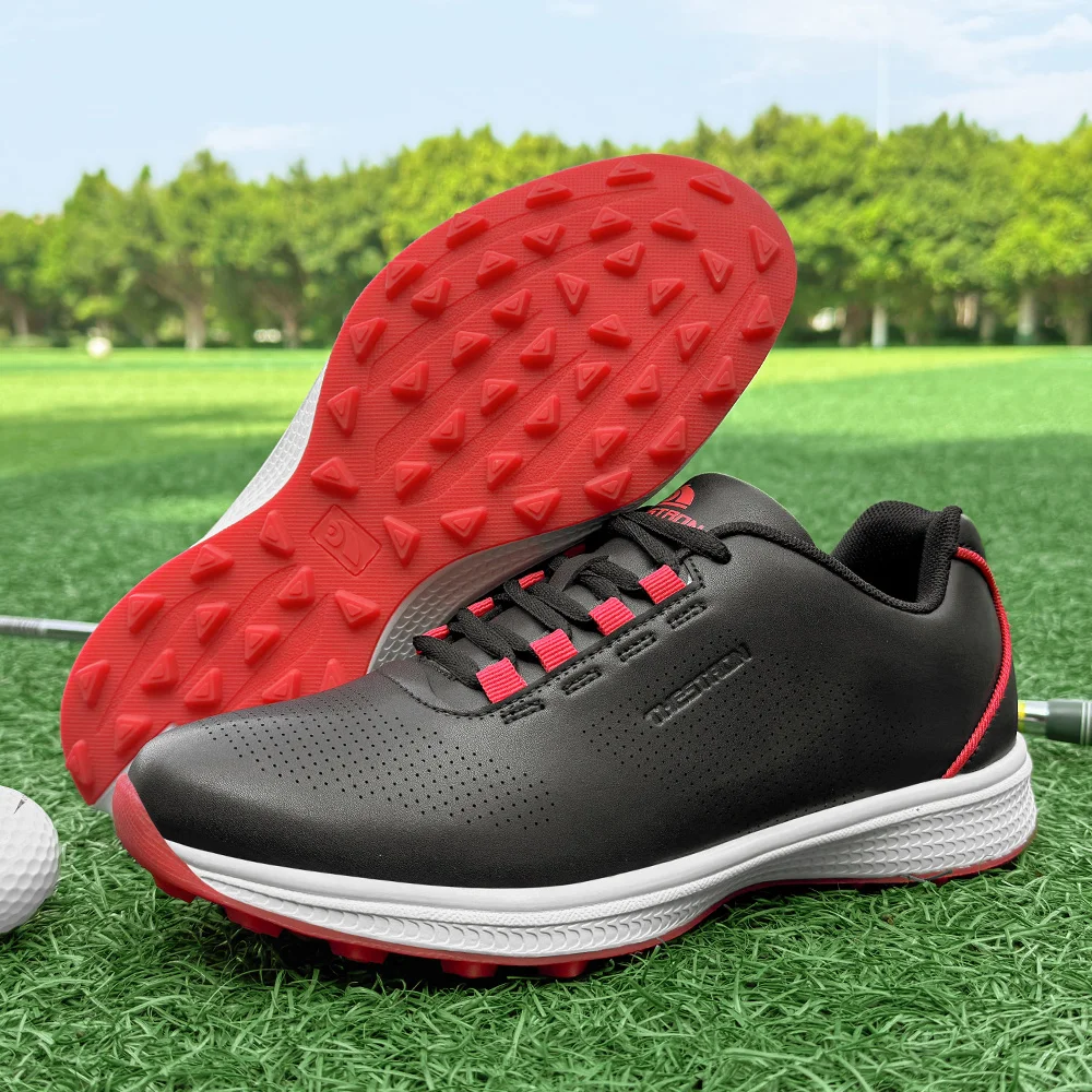 

Lightweight And Comfortable Men'S Golf Sneakers Sizes 39-49, Designed for Outdoor Training with a Non-Slip Feature