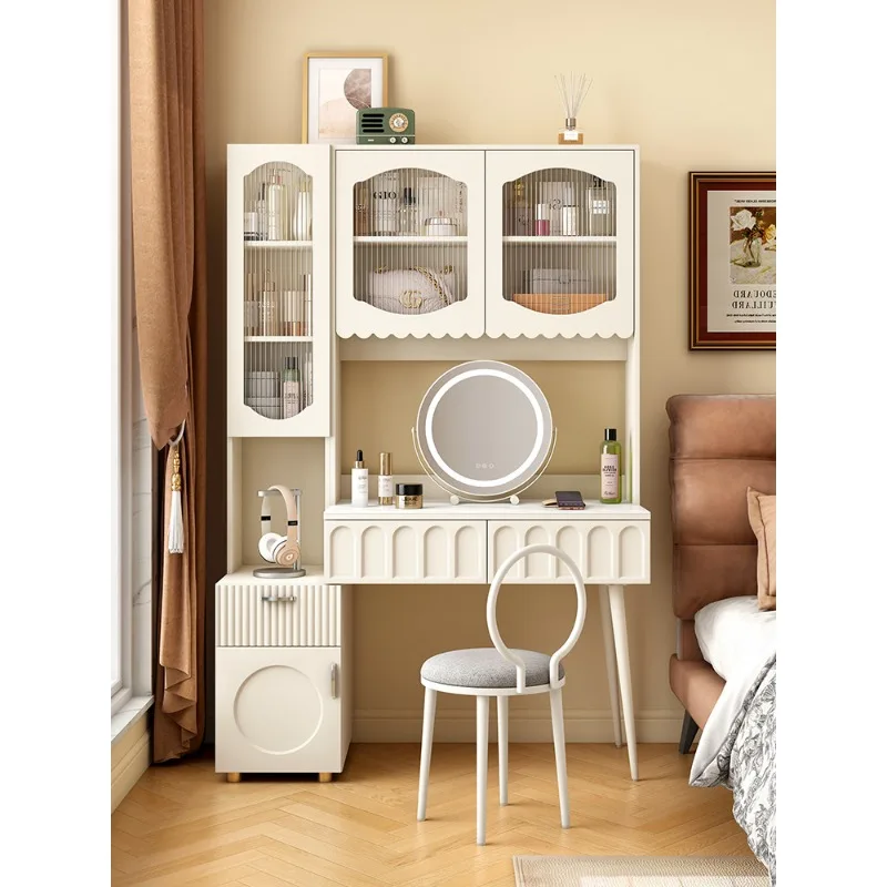 Kaishang Cream Breeze Light Luxury Dressing Table Storage Cabinet Integrated Bedroom Modern Simple Makeup Table