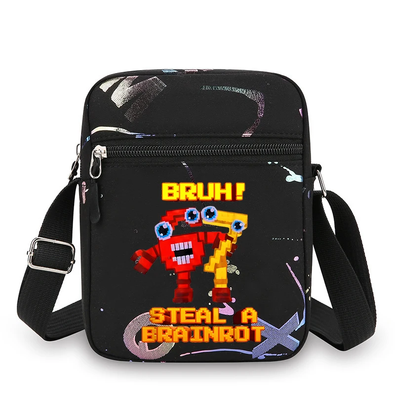 스틸 에이 브레인로트 싱글 숄더 백 애니메이션 67 식스 세븐 옥스포드 크로스바디 백 만화 전화 메신저 백 소년 소녀 크리스마스 선물