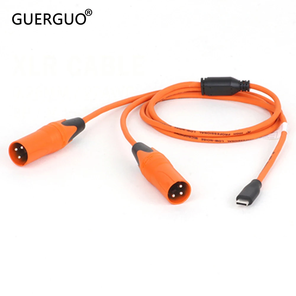 

Кабель USB C — 2 XLR, адаптер USB типа C — двойной 3-контактный разъем XLR «папа/гнездо», адаптер-переходник, совместимый со смартфонами или ноутбуками