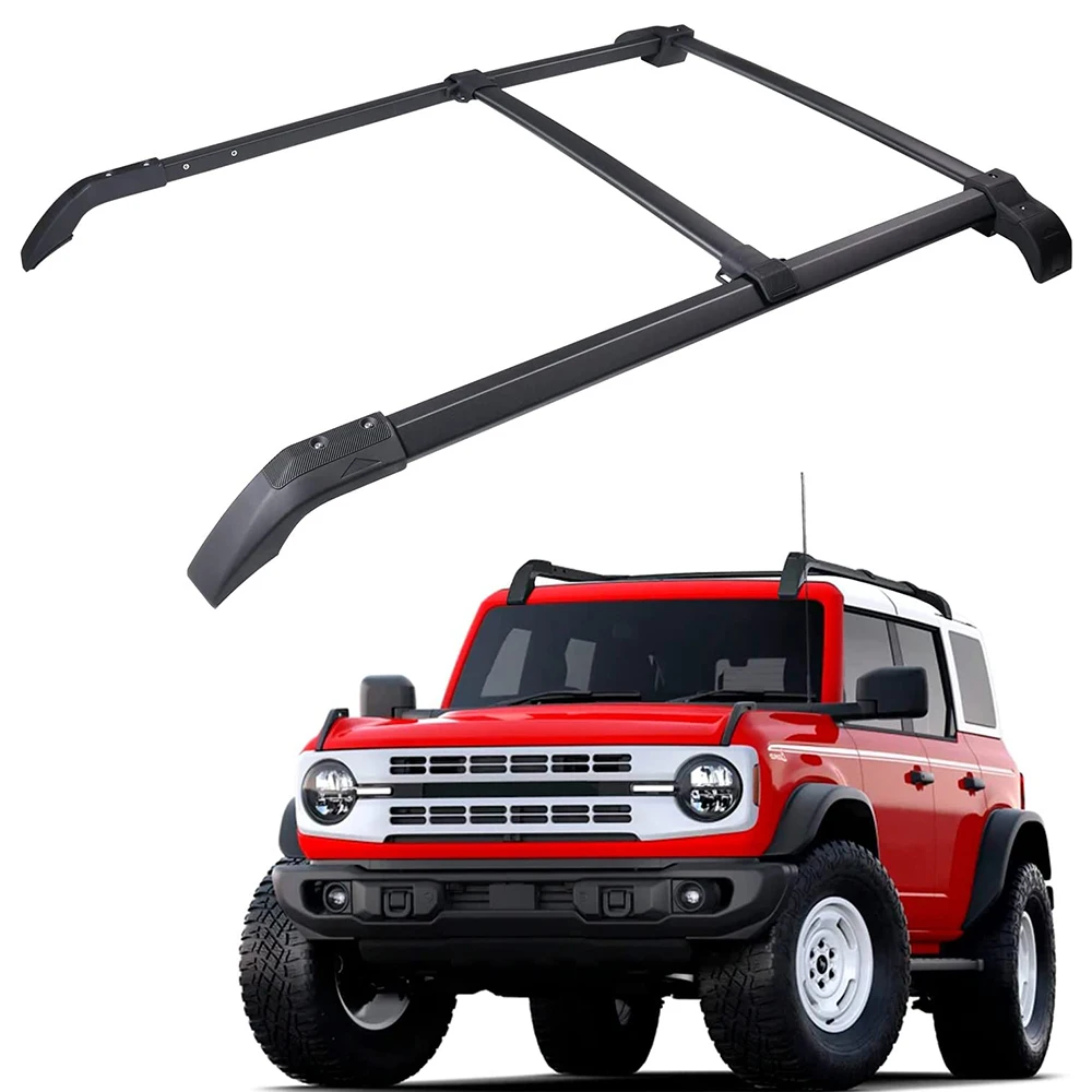 

Roof Rack Cross Bar For Ford Bronco 2021-2023+ 2/4Door Aluminum Crossbars Rooftop Cargo Bag Kayak Bike Luggage Snowboard Carrier