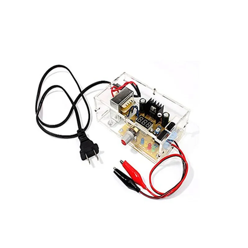 LM317 Adjustable Voltage Regulator Module, DIY Power Supply Circuit Board Kit for Electronic Experiment Training