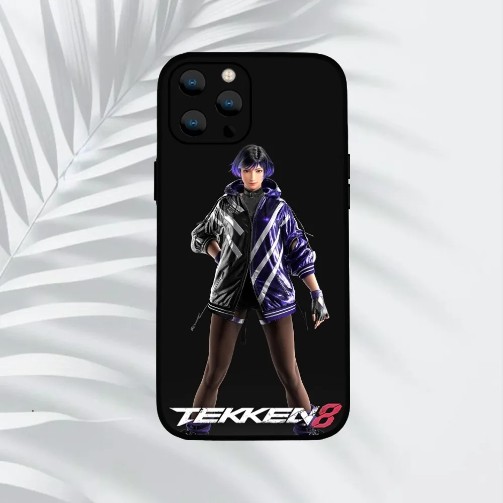 Custodia per telefono Game T-Tekken 8 per iPhone Mini 11 12 13 14 15 Pro XS Max X Plus SE XR Shell