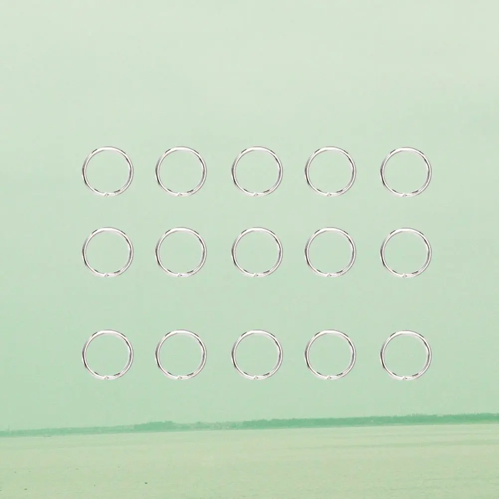 

200 Pcs Ring Buckle Split Rings Bag Key Chain Five Metals Open for Jewelry Circle