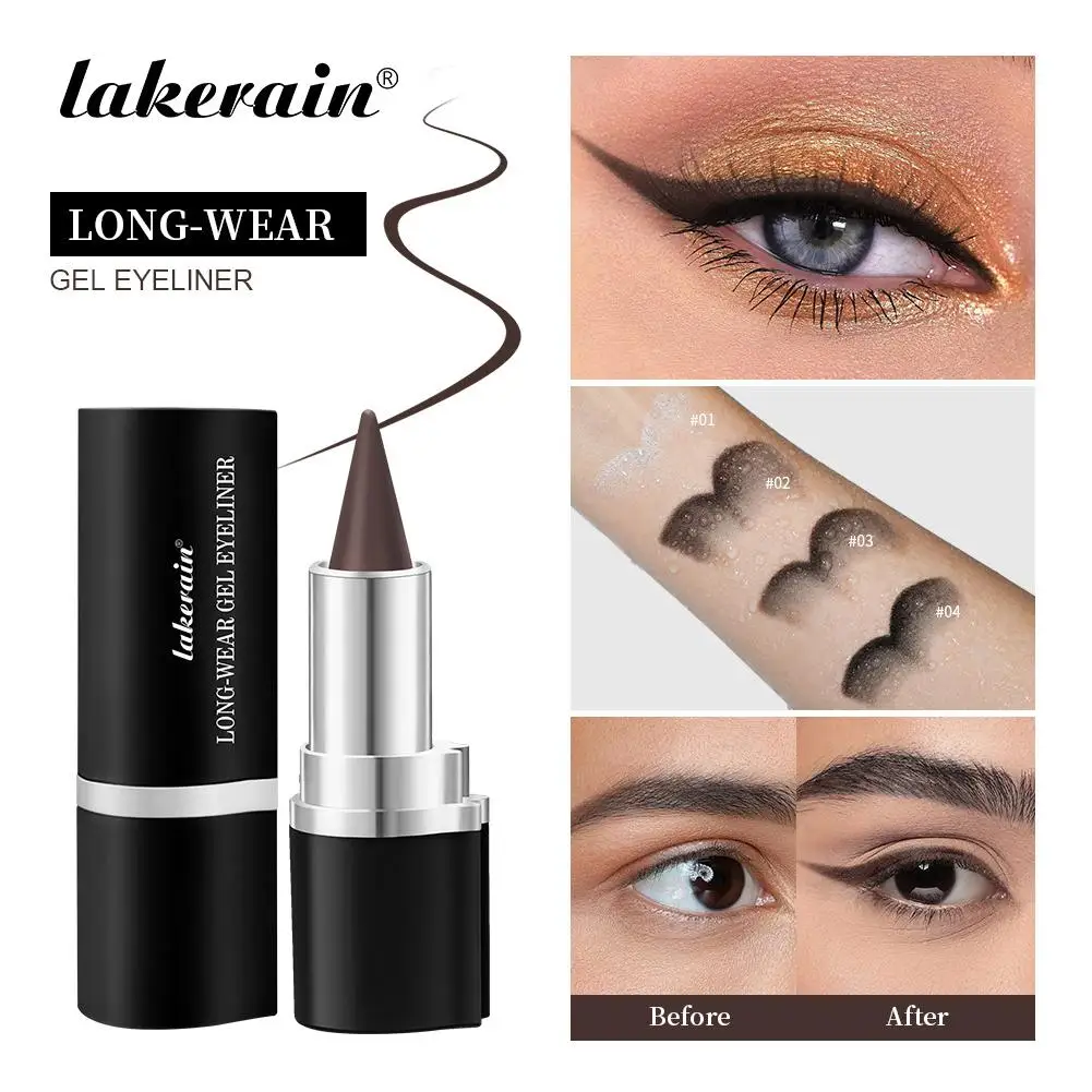 Creamy Texture Eyeliner, Fashion Personality Waterproof Smudge Drying To Gel Not Proof Sweat Easy Matte Quick L6L5