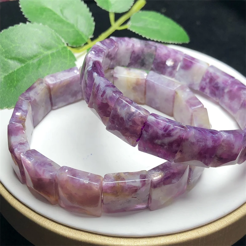 Natural Plum Blossom Tourmaline Bangle Real Fashion Healing Fengshui Handing Fine Jewellery 1pcs 12-14MM