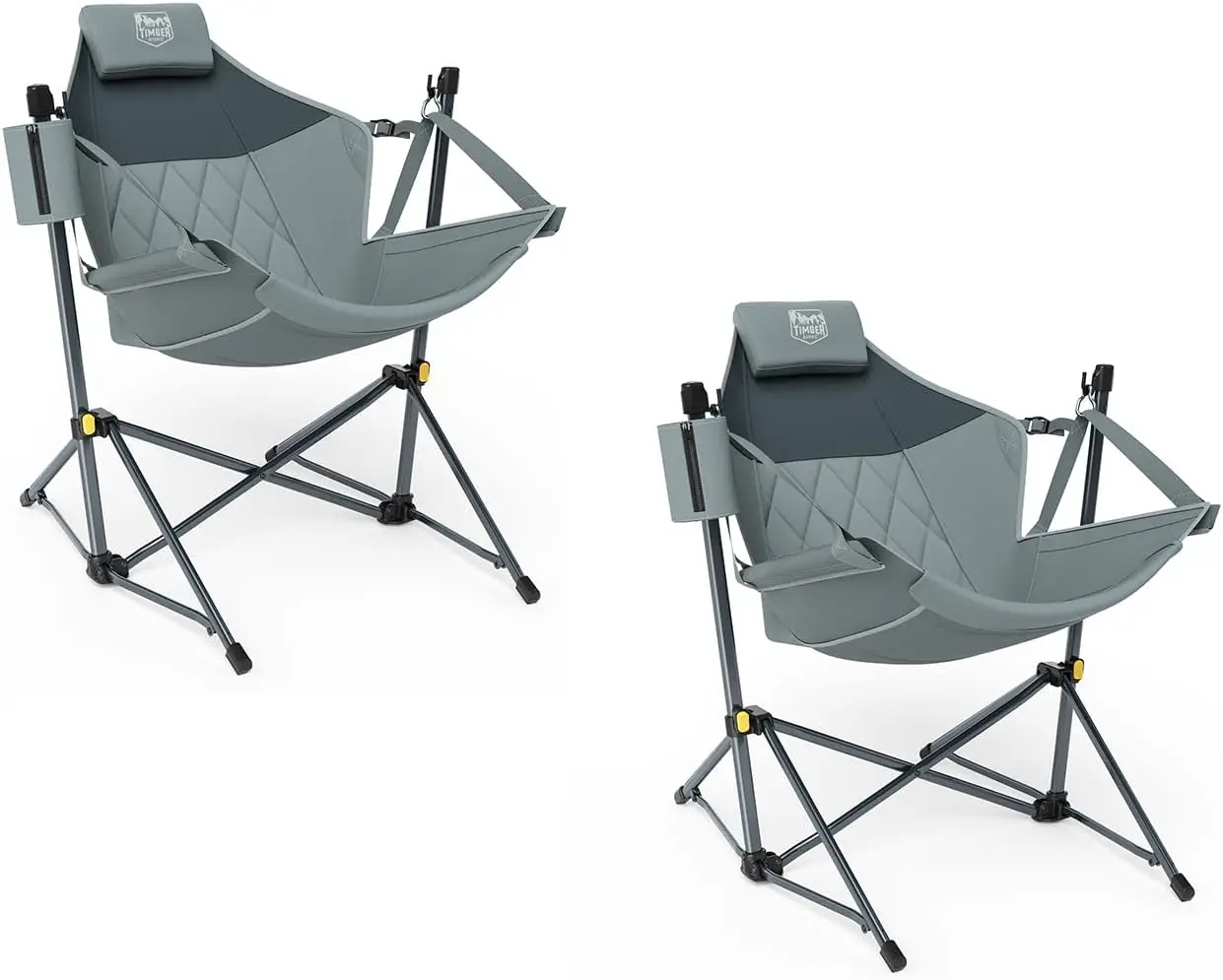 

Hammock Camping Chair with Adjustable Backrest, Heavy Duty Folding Hammock Chair Supports 300lbs, Portable Hammock Chair
