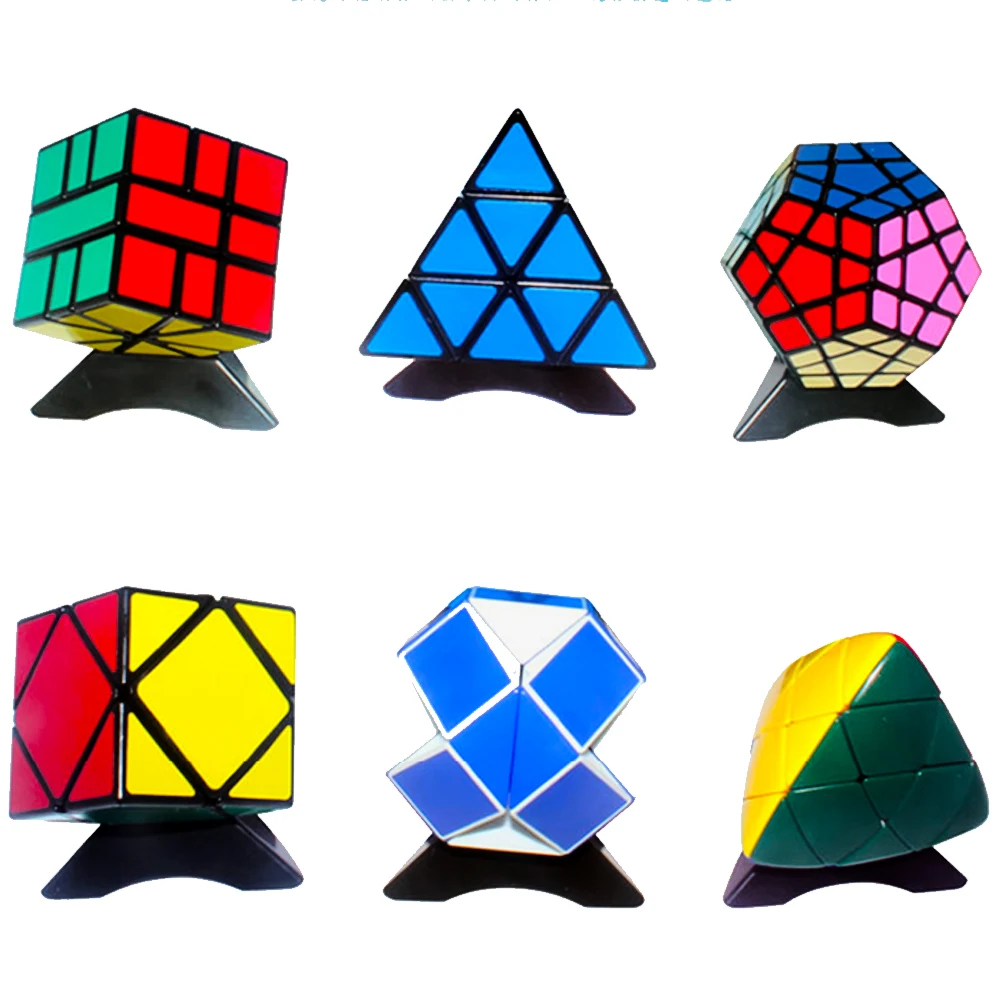 A Set of ShengShou Magic Cube SENGSO Snake Square1 Skew-cube Logical Thinking Brain Game for 10 Years Children Birthday Souvenir