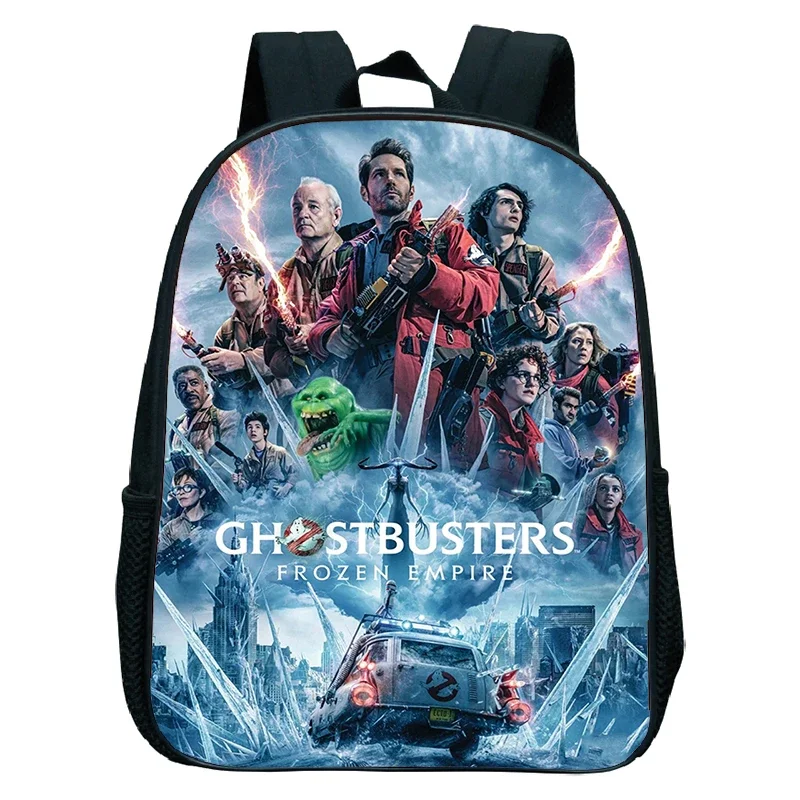 

Детский водонепроницаемый нейлоновый рюкзак с тремя карманами для дошкольников, школьные сумки для мальчиков и девочек с принтом «Охотники за привидениями», сумки для детского сада