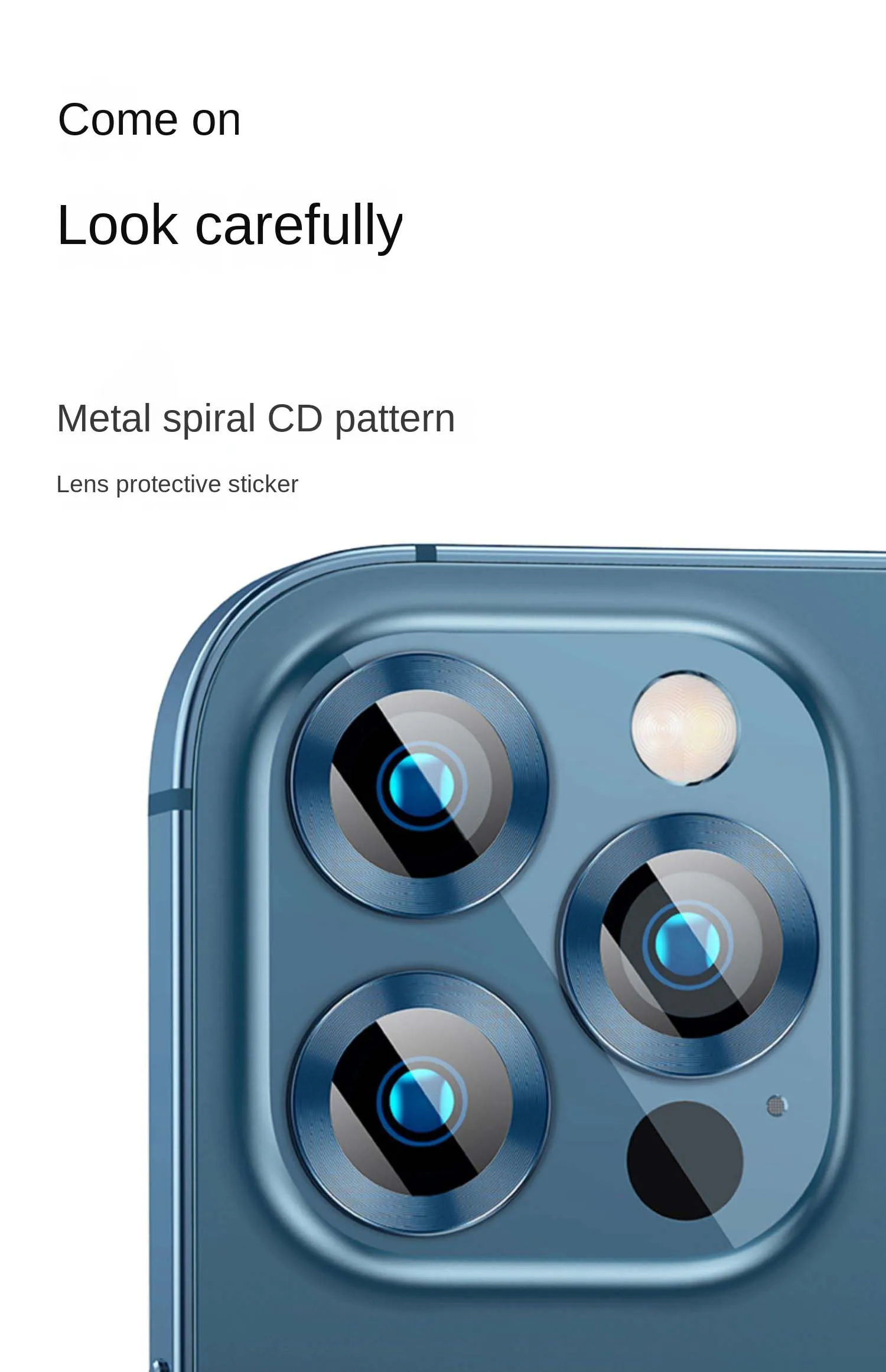 Kameraobjektiv-Schutzglas für iPhone 14 13 12 11 Pro Max Objektiv Metallringschutz auf iPhone 12 13 Mini 14Plus 14Pro Max Film – Detail 8