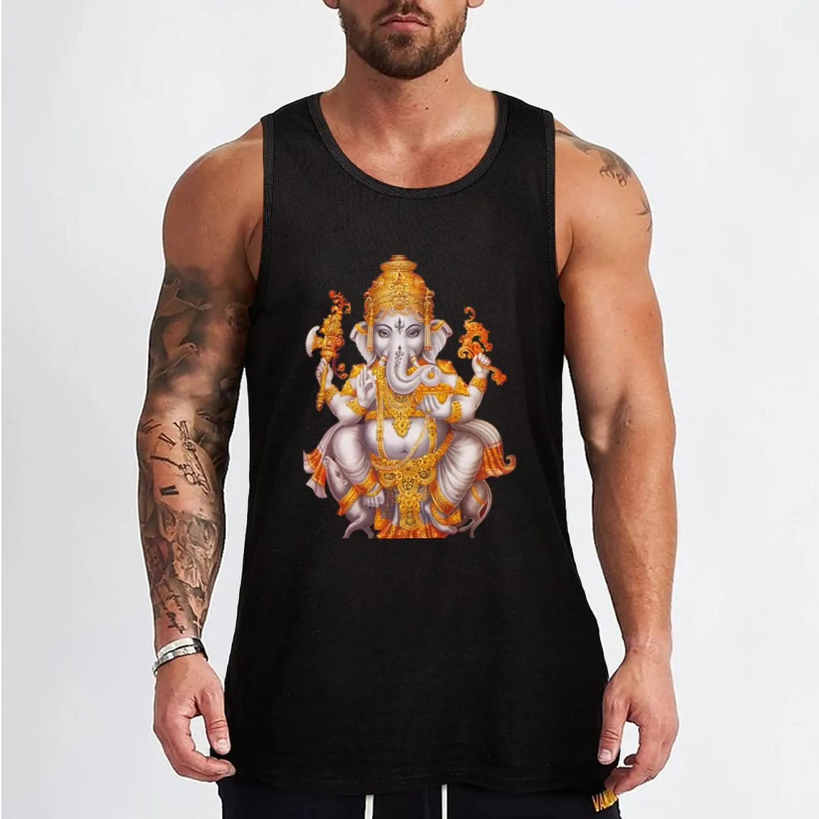 Ganesh , Ganesha Tank Top Gym t-shirt man gym t-shirts