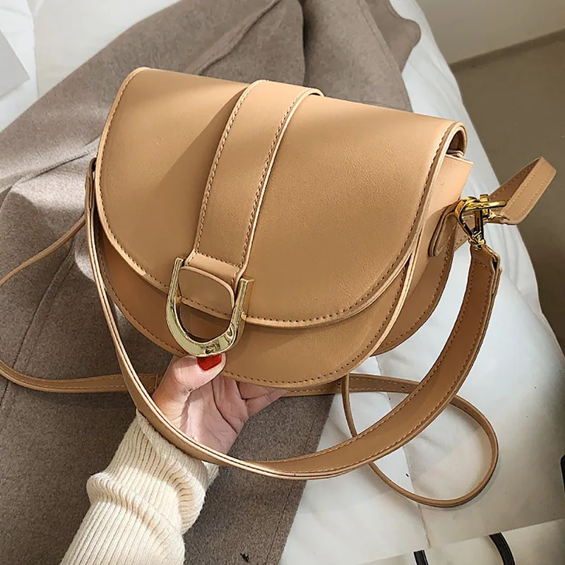 High-End Popular Single Shoulder Underarm Bag Half Moon Style Fashion Large Capacity Square Bag Girls Light Luxury Crossbody Bag