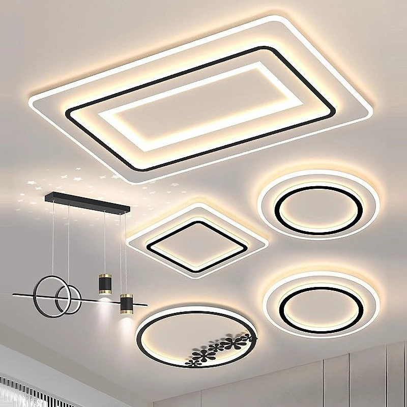 

Nordic Super Bright Eye Protection Ceiling Light Living Room Bedroom Hall Main Light Simple Luxury