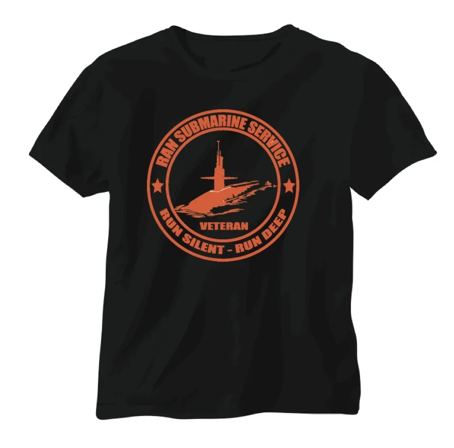 Ran Submarine Service. Run Silent Run Deep. Sub Naval RAN USN T-Shirt. Premium Cotton Short Sleeve O-Neck Mens T Shirt New S-3XL